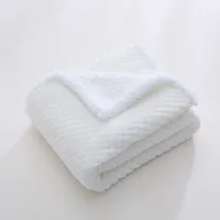Newborn Thermal Fleece Blanket Soft Swaddle Envelope Wrap Solid Bedding Baby Blanket & Swaddling Infant Quilts 1