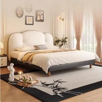 Décoration de chambre à coucher moderne pour adolescentes, lit double, table de chevet avec tiroirs, lit king size, meubles de chambre à coucher. 3
