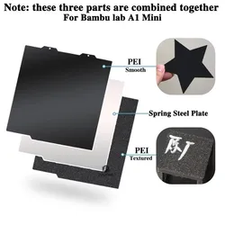 Enhanced Build Plate with Magnetic PEO Sheet and Spring Steel Pei Sheet - 184x184 by Juupine (Smooth PEI)