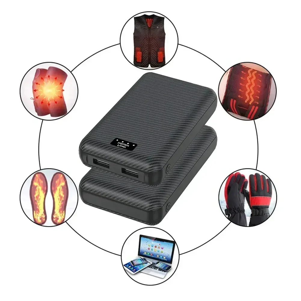 Powerbank 40000mAh Portable Heating Mobile Power Supply for Heating Vest Jacket Gloves Electric Heating Equipment DC Power Bank - Image 6