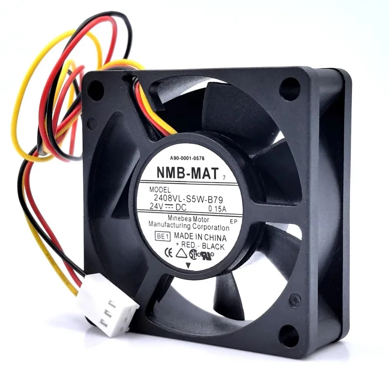 A90L-0001-0576 Fanuc 시스템용 오리지널 쿨러 선풍기, 2408VL-S5W-B79, 24V 0.15A, 6020, 냉각 선풍기