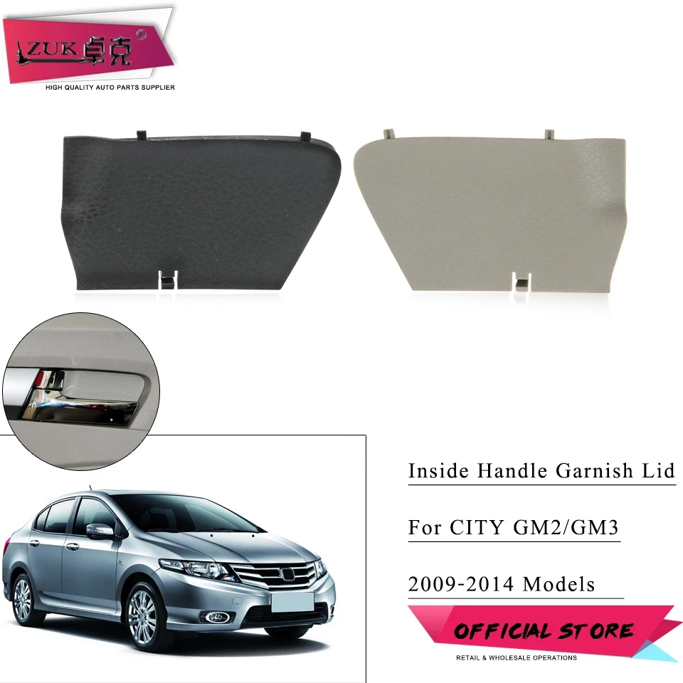 Inner Door Handle Cover Garnish Cap Screw Lid For HONDA CITY 2009 2010 2011 2012 2013 2014 GM2 GM3 Car Door Lock Cover