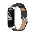 Leather Black Silver