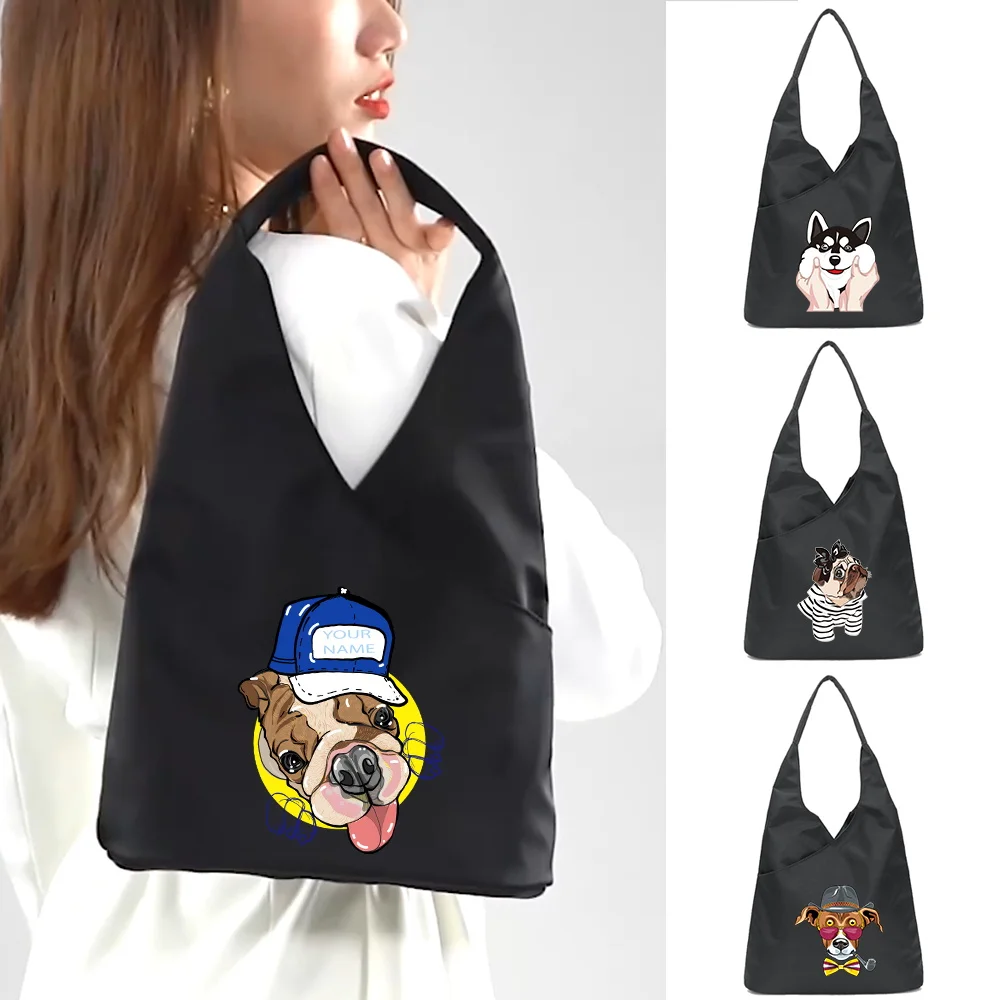 

Cute Dog Print Handbag Kawaii Bag Harajuku Women Shoulder Bag Water Proof Shopper Packs Fashion Girl Tote Bags Lady Storage Pack