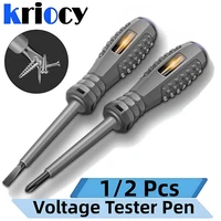 Word/Cross Screwdrivers Neon Bulb Indicator Meter Electric Pen Insulated Electrician Highlight Pocket Digital Voltage Tester Pen 1
