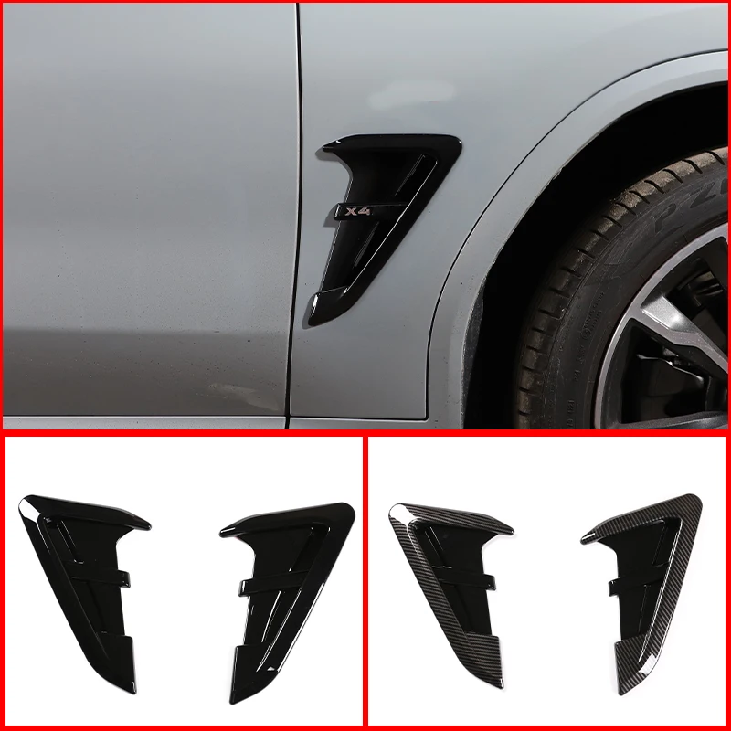 

Для BMW X3/X4/G01/G02 2018-23, автомобильные акулы, крипсы, боковые крылья, вентиляционные декоративные наклейки, ABS, защита крыла, аксессуары в стиле пасты