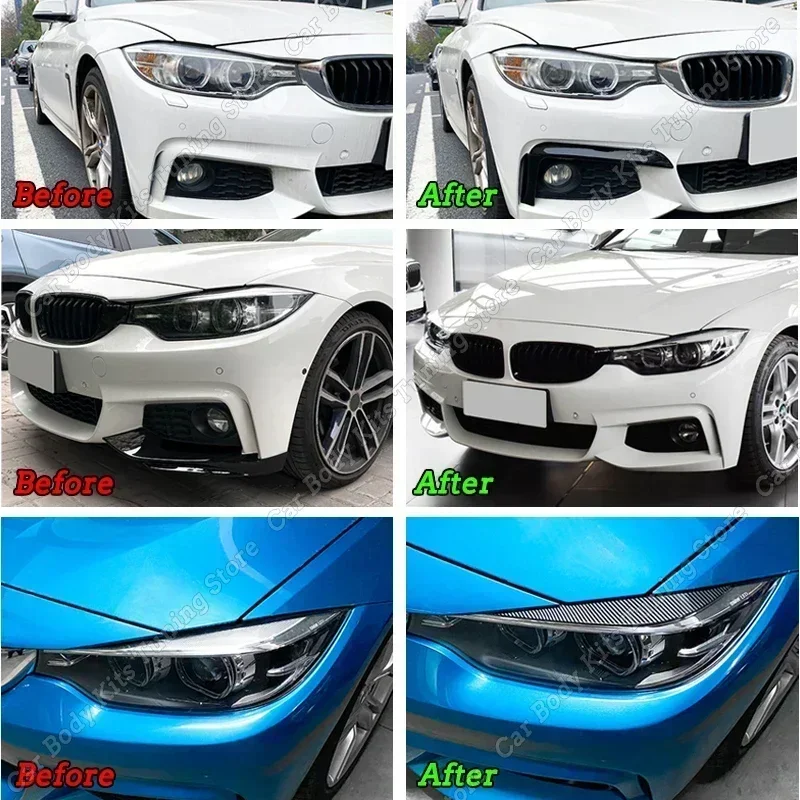 MP 스타일 앞 범퍼 립 스플리터 스포일러 BMW F32 F33 F36 420i 428i 435i 440i M-Sport 2014-2020 디퓨저 바디 키트 튜닝