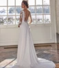 Simple Long Sleeve Wedding Dress Floor Length A-Line Robe De Mariee Customzie For Women Bridal Gowns Elegant vestido de novia 3