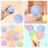 4/6Pcs Pool Toys Rubber Soft Ball Set Develop Baby Tactile Senses Toy Baby Touch Hand Training Massage Ball Rattle Activity Toy 3