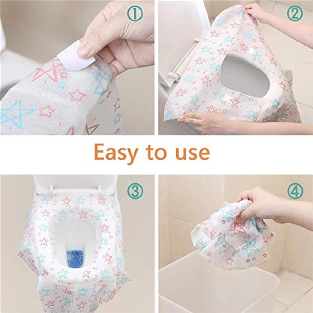 Disposable Toilet Seat Covers Public Restrooms, Extra Large Full Cover 20 Packs