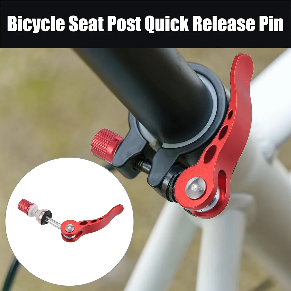 Bicycle Quick Release Seat Tube Lock Adjustable Height Locking Screw For Mountain And Folding Bikes Bicycle Seat Tube Clamp