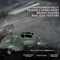 New Apache Remote-Controlled Helicopter With Gyroscope, Drop Resistant Armed Toy Model, Children'S Toy Helicopter 1