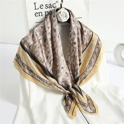 Luxury Women's Spring Scarf - Soft, Smooth Polyester Headscarf Shawl (90x90cm) (23)