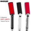 MCH Titanium Flat Iron 480F High Temperature 2 IN 1 Hair Straightener Curler Professional Wide Plates Keratin Treament Irons 1