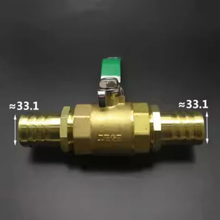GOVALVE 1/4" NPT Brass Mini Ball Valve - Female X Male Thread Shut-Off Valve For Water, Oil, Gas