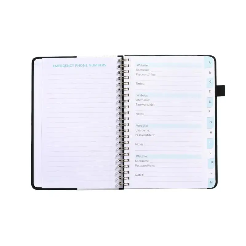 Password Book With Alphabetical Tabs Portable Address Books Safe A6 Address Organizer For Organizing Important Website Addresses