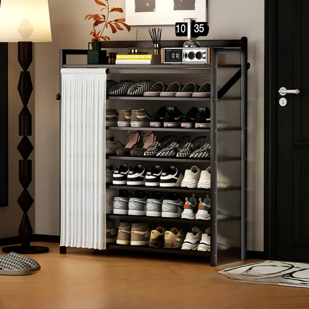 Folding Shoes Cabinet Dust Proof Multi-Layer Storage Rack Thickened Large Capacity Cabinet Easy Installation Household Shoe Rack
