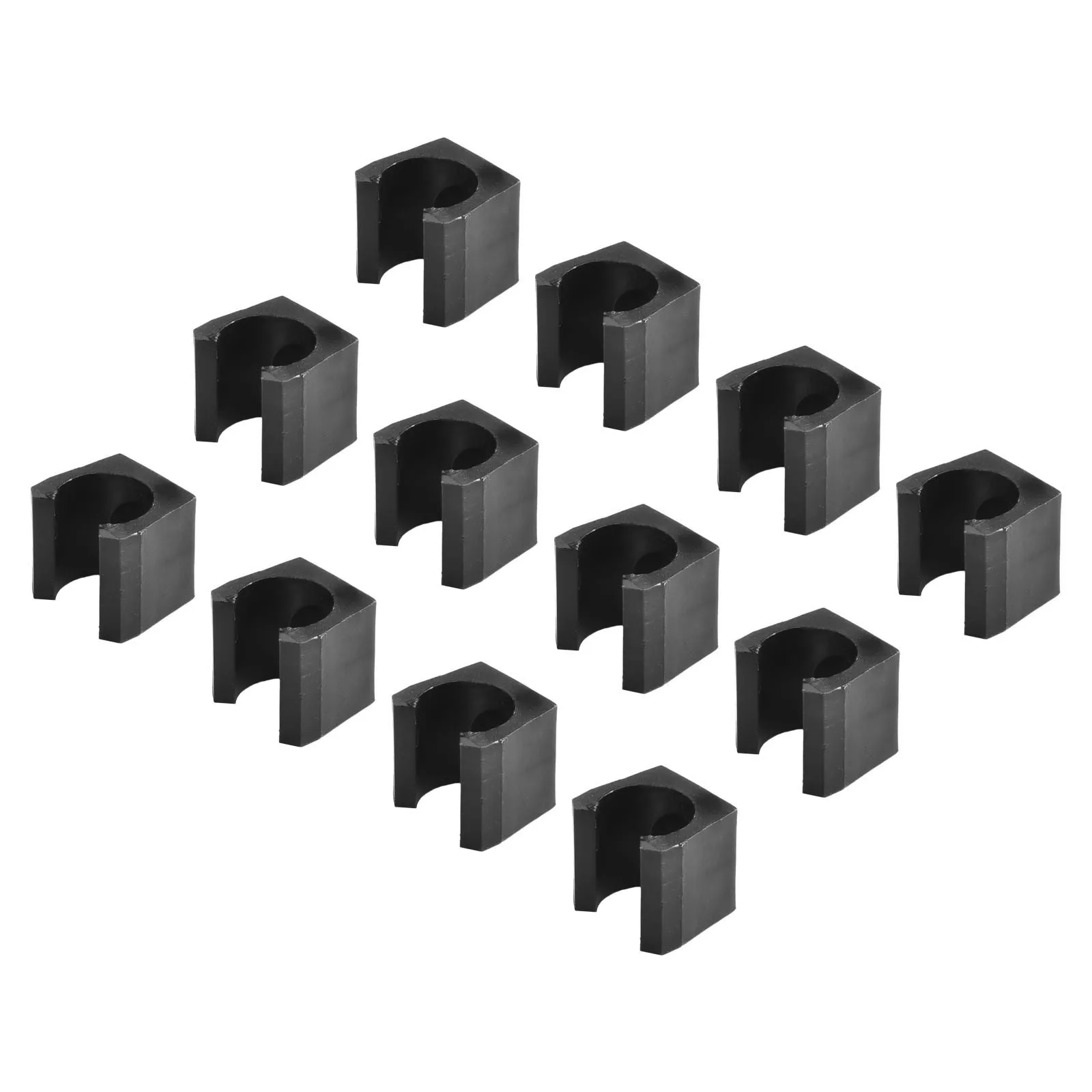 12 X Cue Wall Mounted Rack Plastic Billiard Cue/Fishing Rod Stick Holder Clips Wall Mounted Rack Plastic Billiard Cue