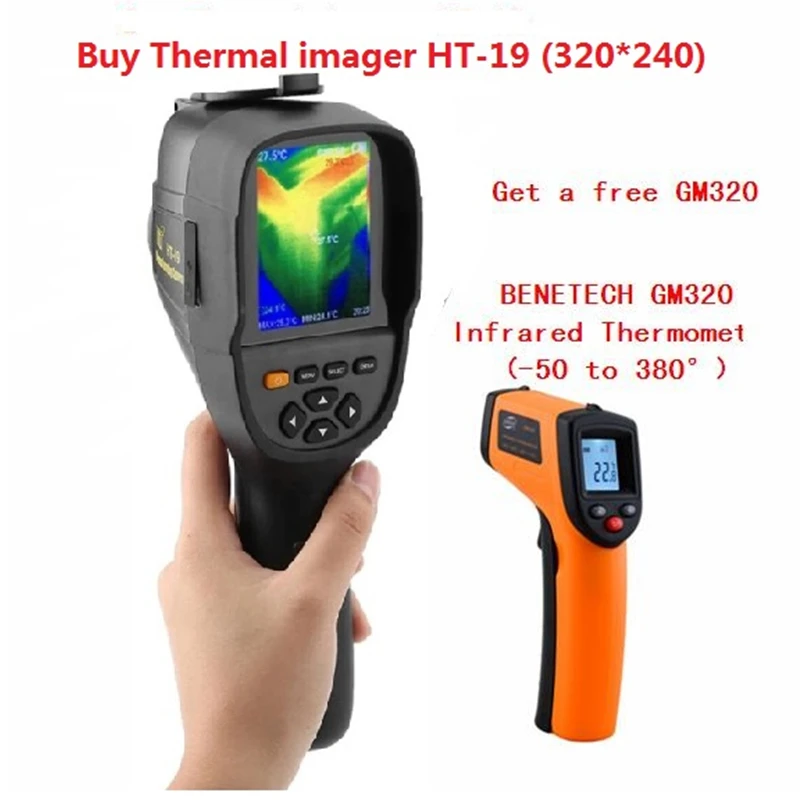 New Ht-19 Thermal Imaging Camera Precision Floor Heating Leak Detector High  Resolution 320x240 For Overhaul And Outdoor - Thermometer Hygrometer -  AliExpress