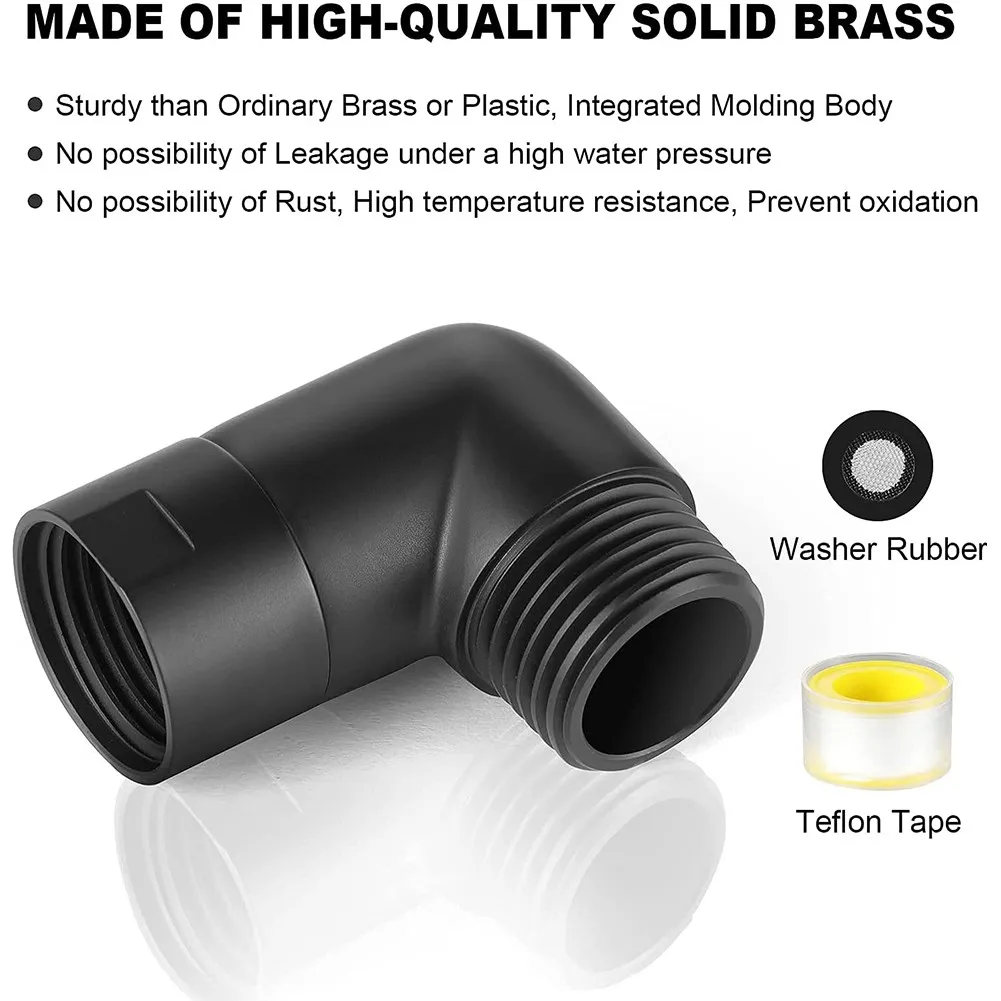 ShowerHeadElbowAdapterShowerArmExtension90DegreeShowerElbow