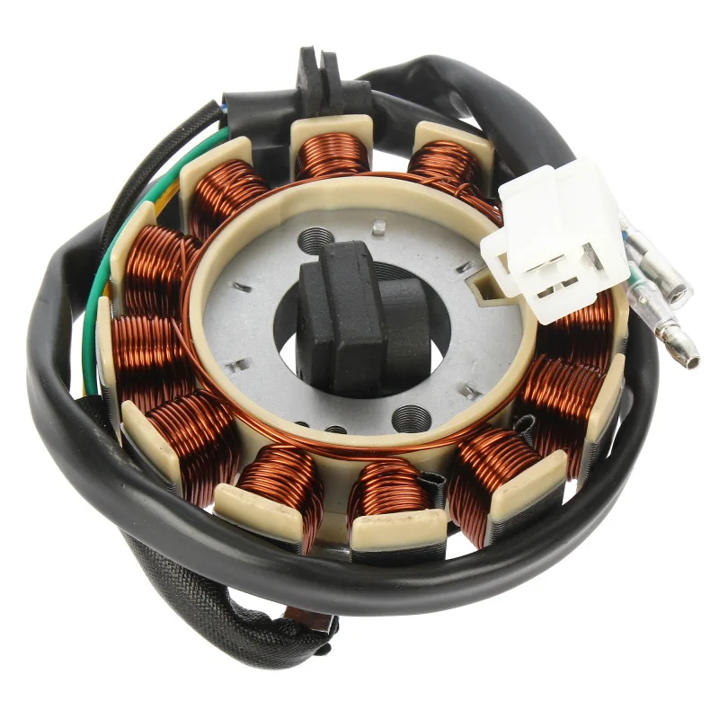 

For GY6 125/150 Coil 12 Pole Full DC 3-Phase Magneto Stator GY6 To DC Ignition Coil