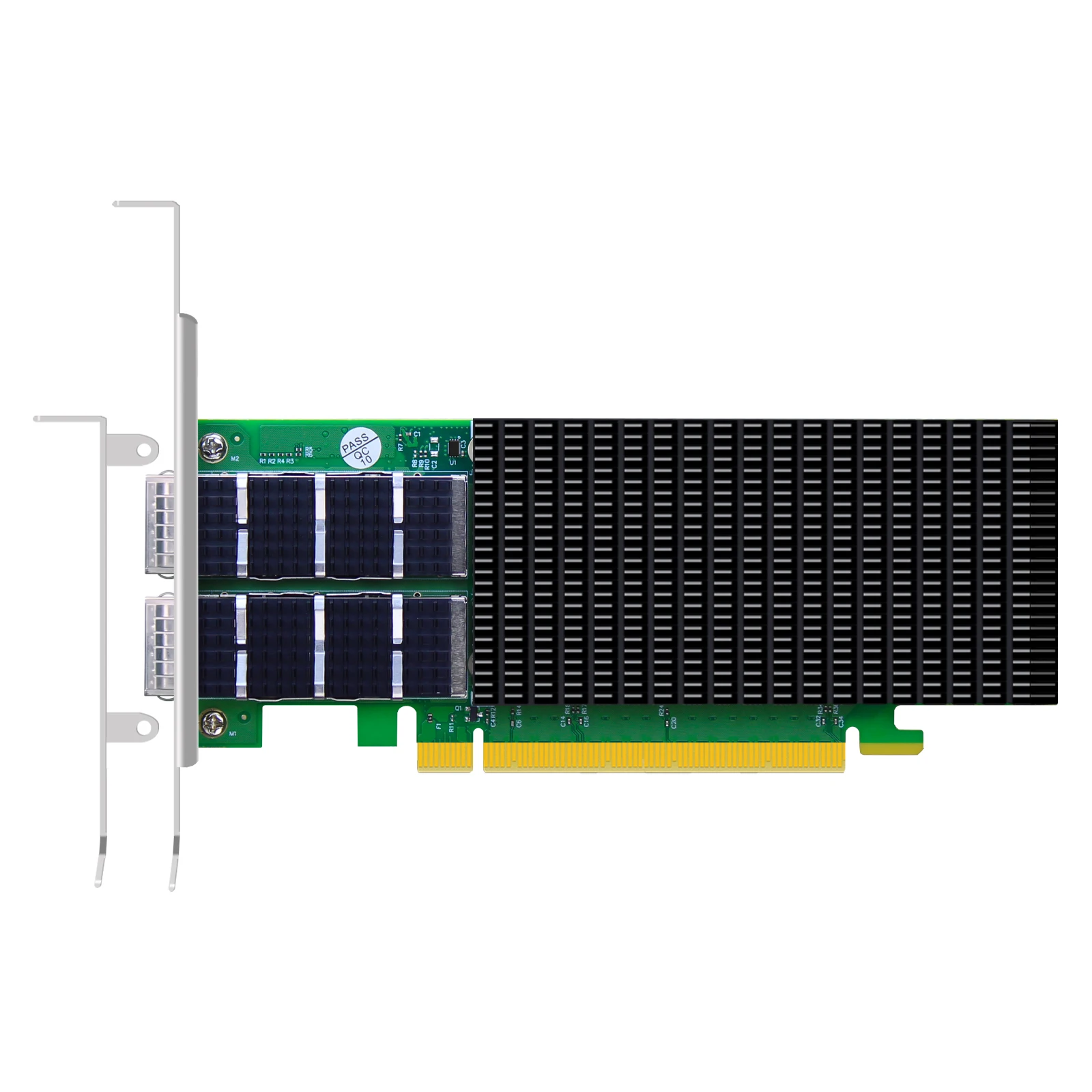 2포트 200Gb QSFP56 이더넷 네트워크 카드, 멜라녹스 커넥트X-6 컨트롤러, PCIe 4.0 X16 인터페이스, RDMA(로씨), 인피니바 아님