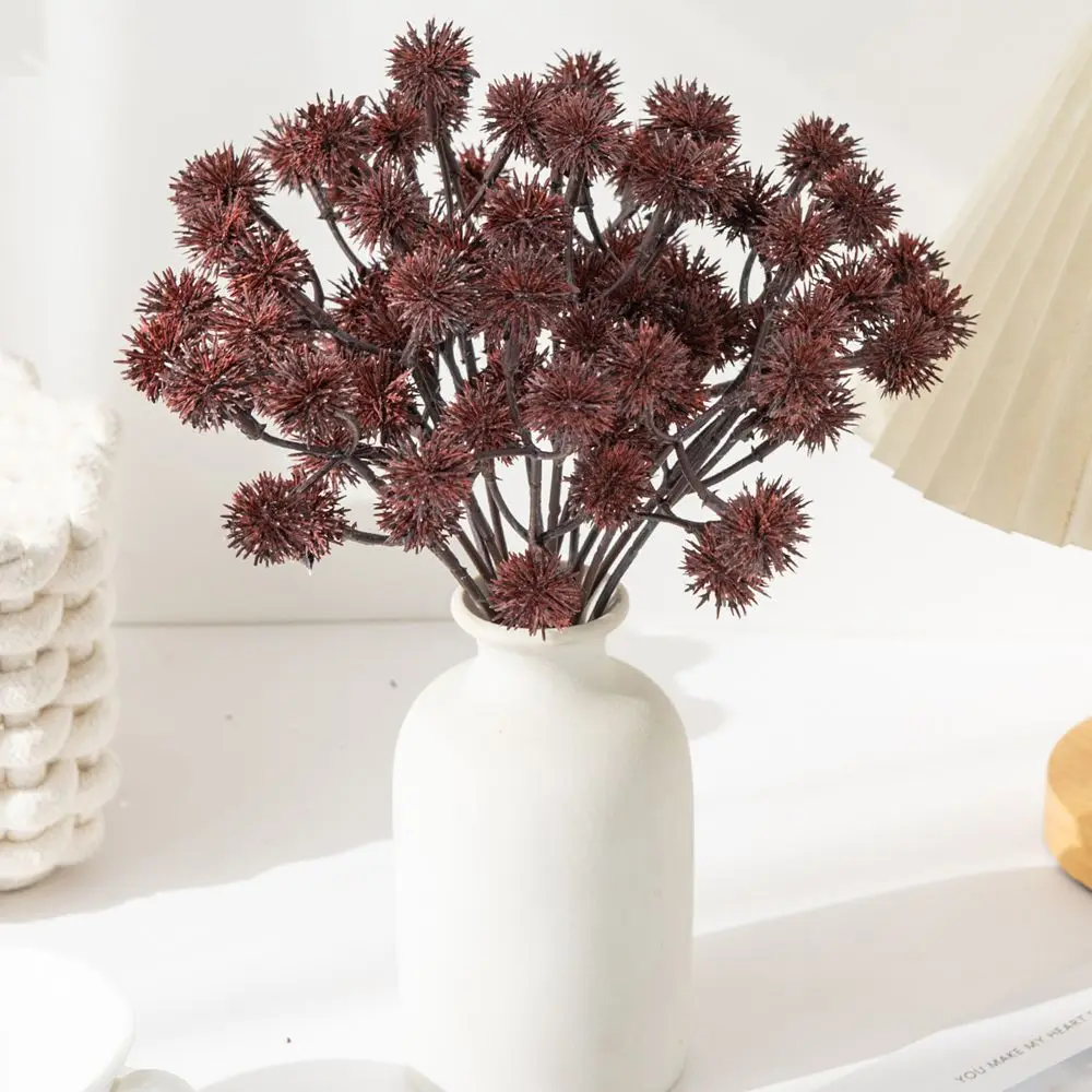 1pc Künstliche Pflanzen Spike ball Heißer verkauf Hochzeit Braut Bouquet Home Zimmer Garten Esstisch Indoor Outdoor Diy Geschenk box Dekor – Detail 4