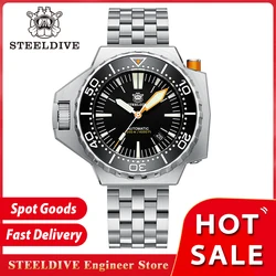 STEELDIVE SD1988 Luxury Deep Dive NH35 Mechanical Movement Swiss Luminous Bidirectional Rotation Bezel 1200M Waterproof Watch