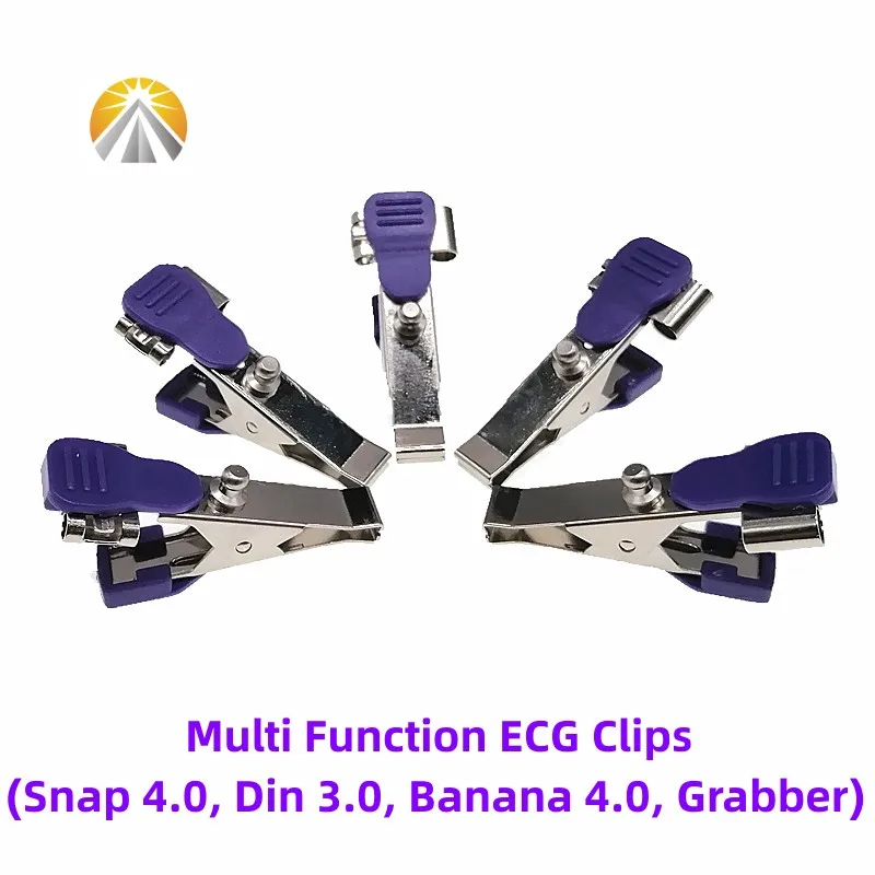 Clip ECG Vétérinaire Multifonction – Compatible Banane 4.0/DIN 3.0 – Neuf