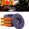 1-15Pcs 100/115/125mm Coral Disc Poly Strip Disc Diamond Rust Remover Grinding Wheel for Angle Grinder Paint Welds Metal Wood