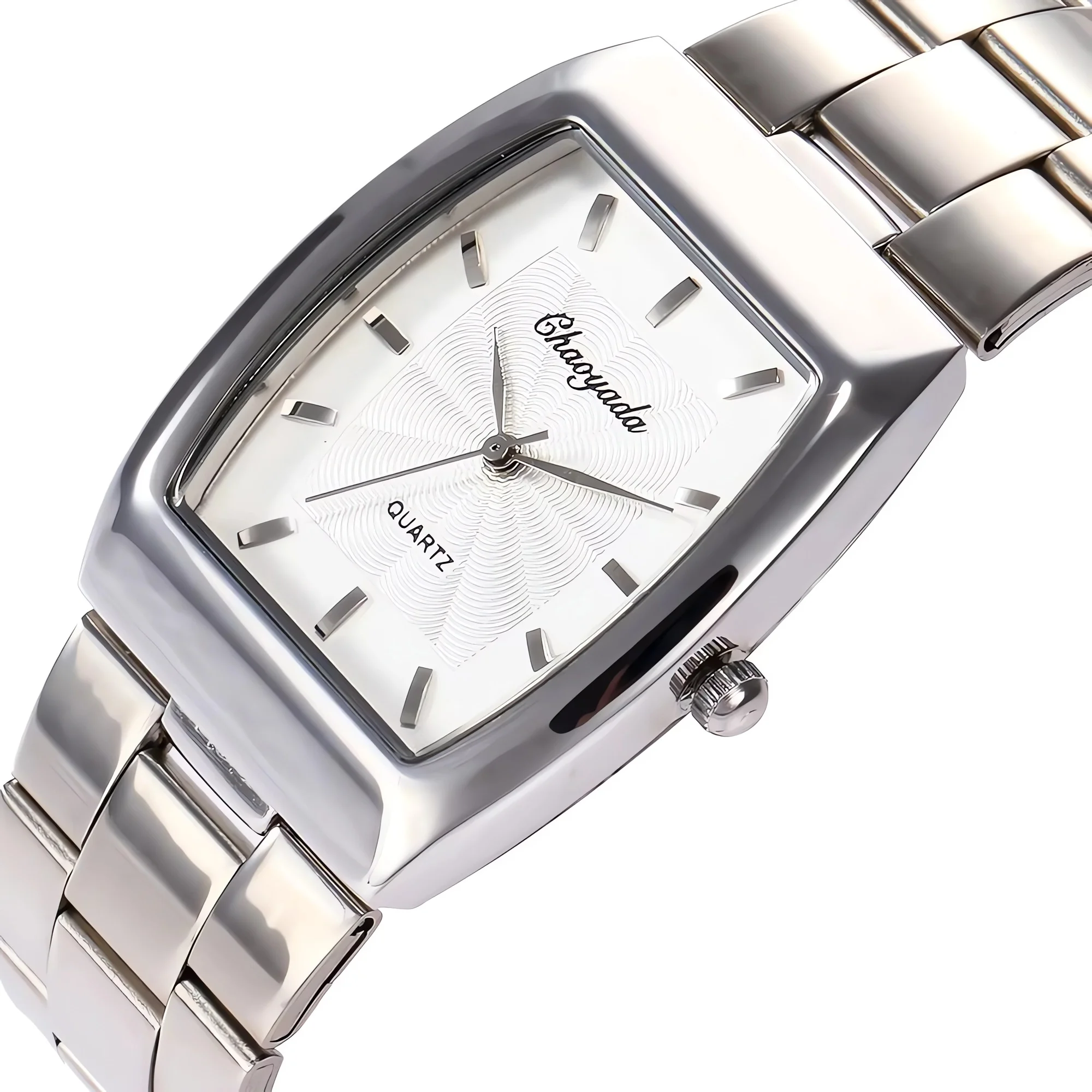 Elegant Square Steel Belt Watch