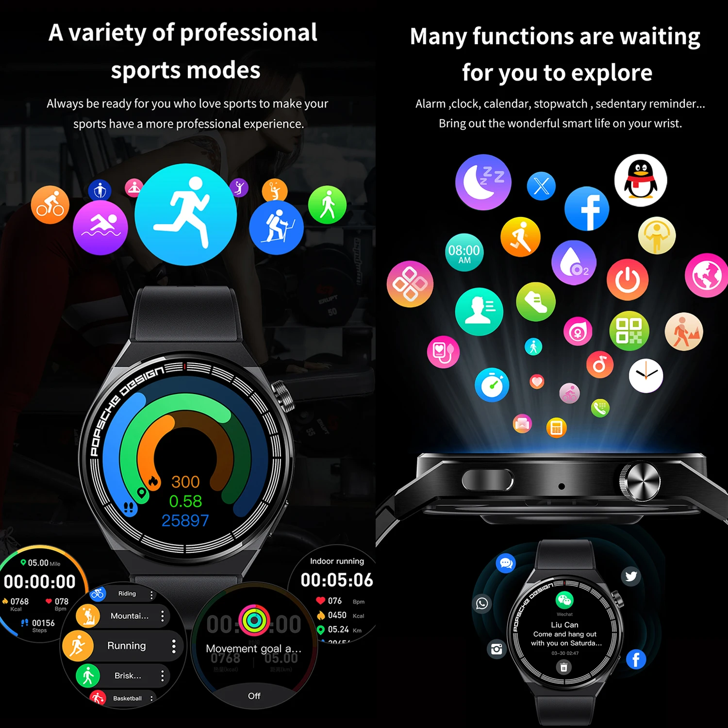 NEW GT8 PRO NFC GPS Luxury SmartWatch Men Heart Rate Bluetooth Call Sport Smartwatch Sleep Mode Message multifunction Smartwatch