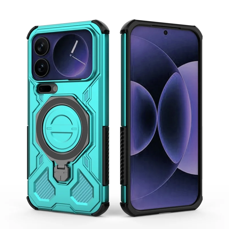 Shockproof Bumper Case with Ring Holder and Magnetic Attraction