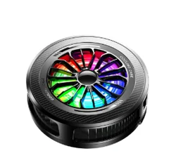 Magnetic RGB Phone Cooler with Adjustable Temperature Control (Black)
