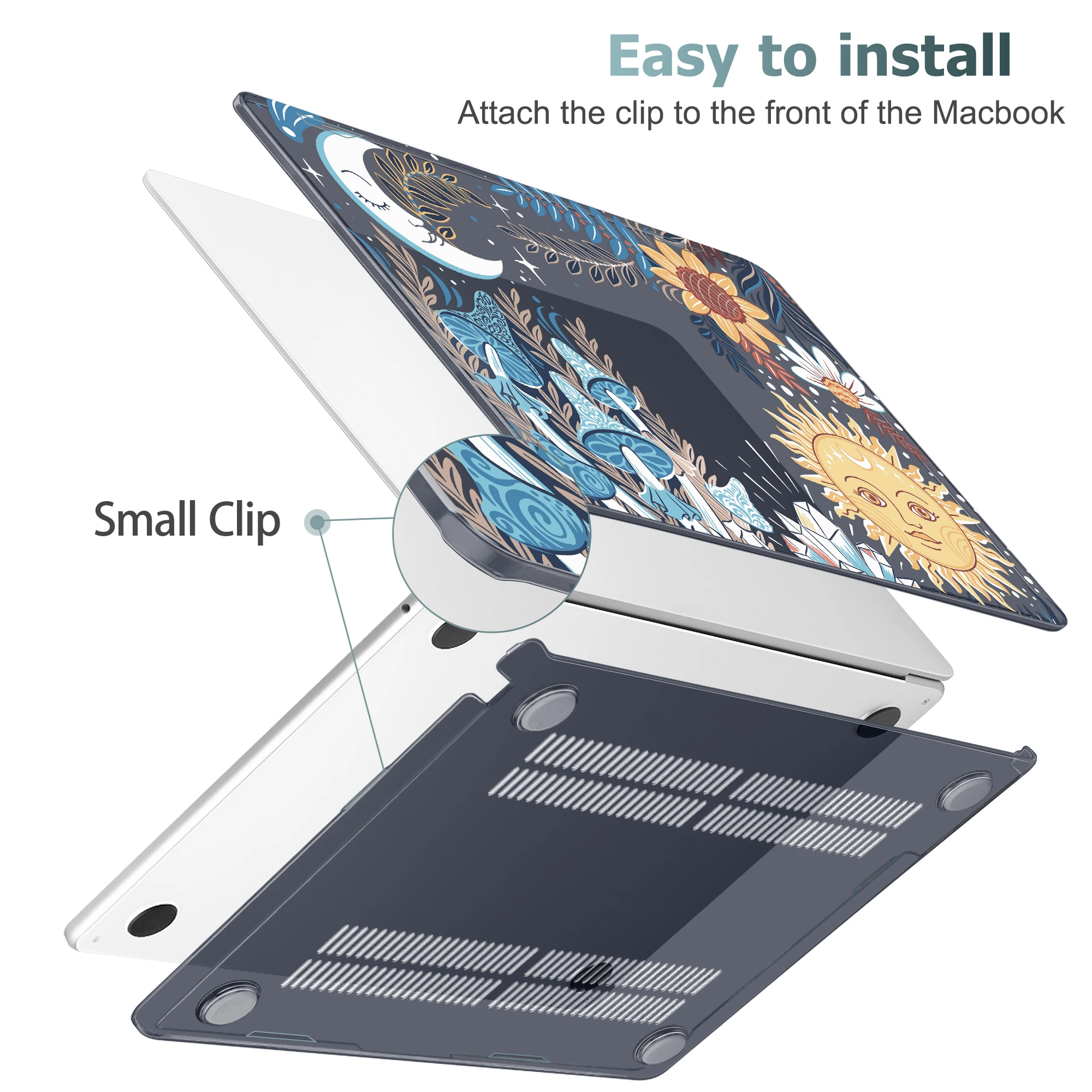 Estojo Rígido Universo Estrelado para Macbook A2992 A2918 16 Polegadas A2991 m2 ar 13 15 A2681 A2941 m1 A2337 2023 Pro 13 - Imagem 4