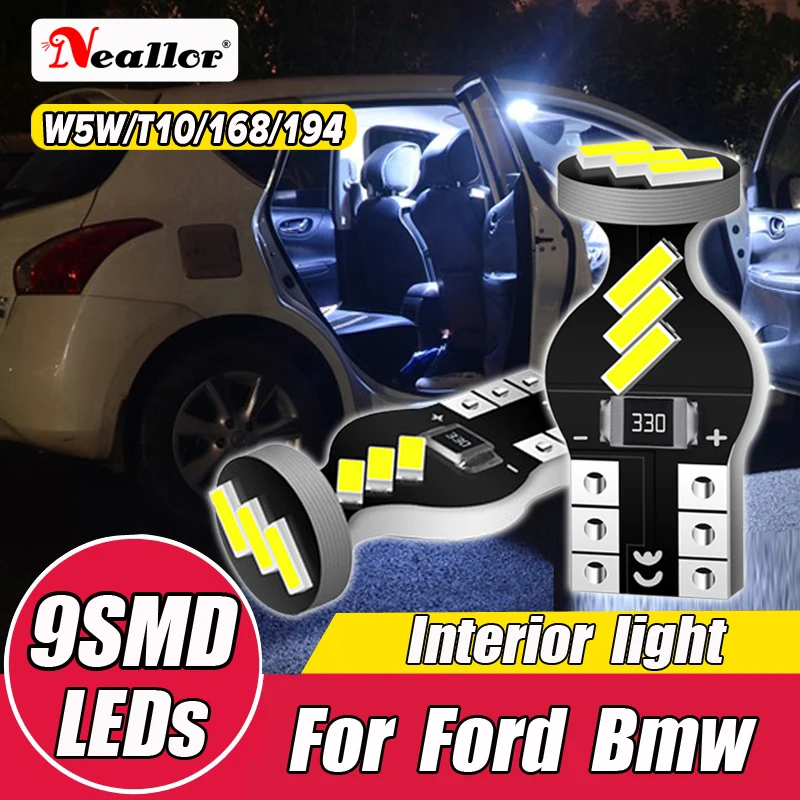 W5W T10 LED CANBUS 12V 5W Car Interior Side Light 194 4014 SMD Auto For  volvo v40 audi a6 c5 vw touran renault megane 4 opel zaf