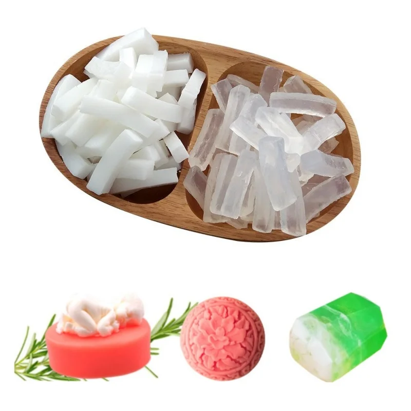 250g Natural Plant Transparent/white Soap Base Handmade Soap Making Raw Material for DIY Essential Oil Making Material