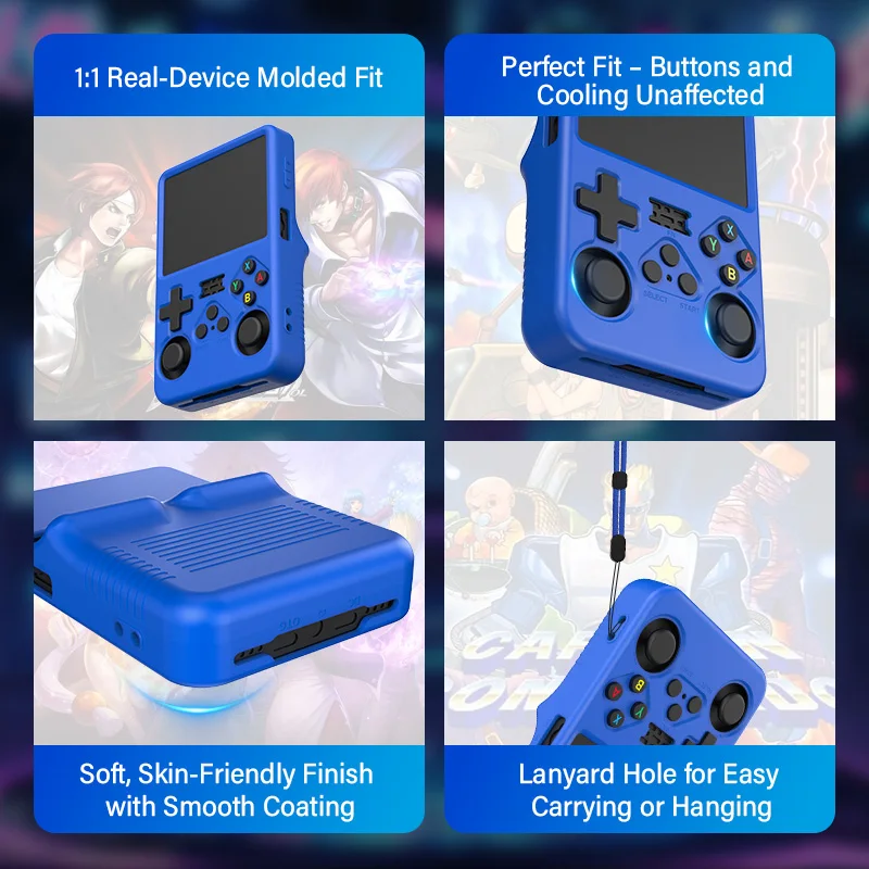 Silicone Protective Case R36S Handheld Game Console Anti-Scratch Soft Shell Durable Cover Gaming Devices
