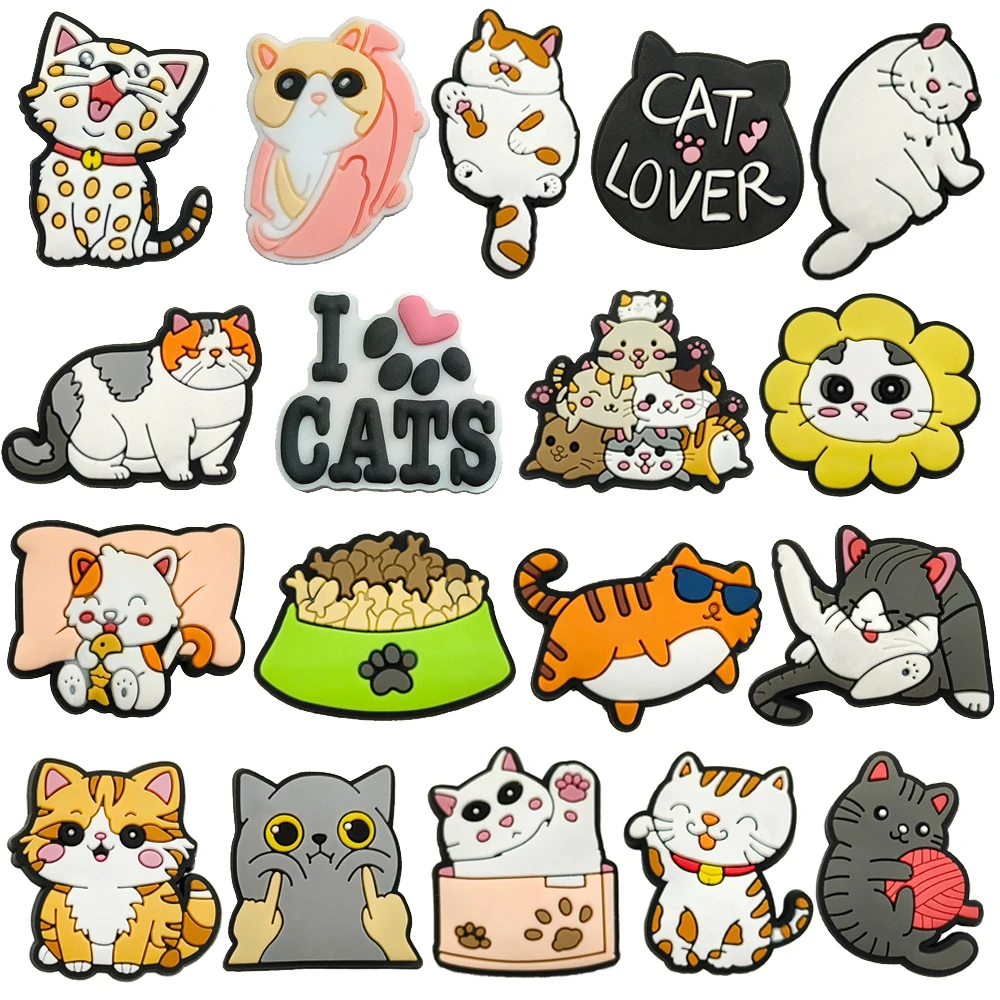 Charming PVC Cat Shoe Accessory