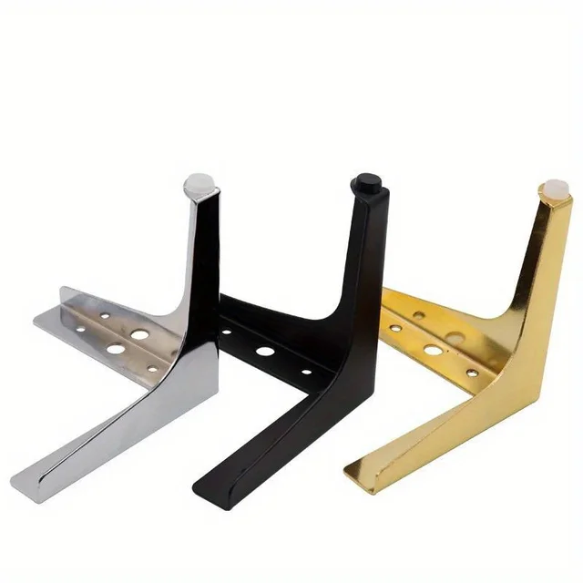 4 pièces pieds de meubles modernes en métal or noir fer canapé pieds pour Table lit chaise bureau commode armoire support meubles matériel 6