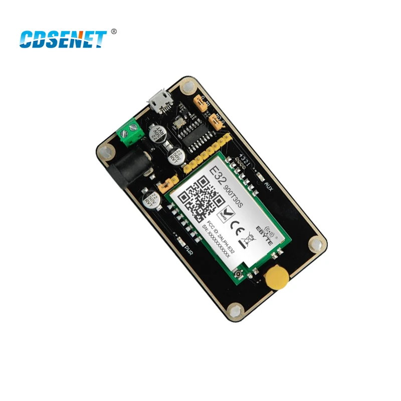 Lora 868MHz 915MHz 30dBm IOT Transmitter Receiver Test Board CDSENET E32-900TBH-01 with E32-900T30S Module Antenna USB Cable 433mhz lora module rf modules e22 400tbh 01 test development board kits wireless transmitter receiver cdsent