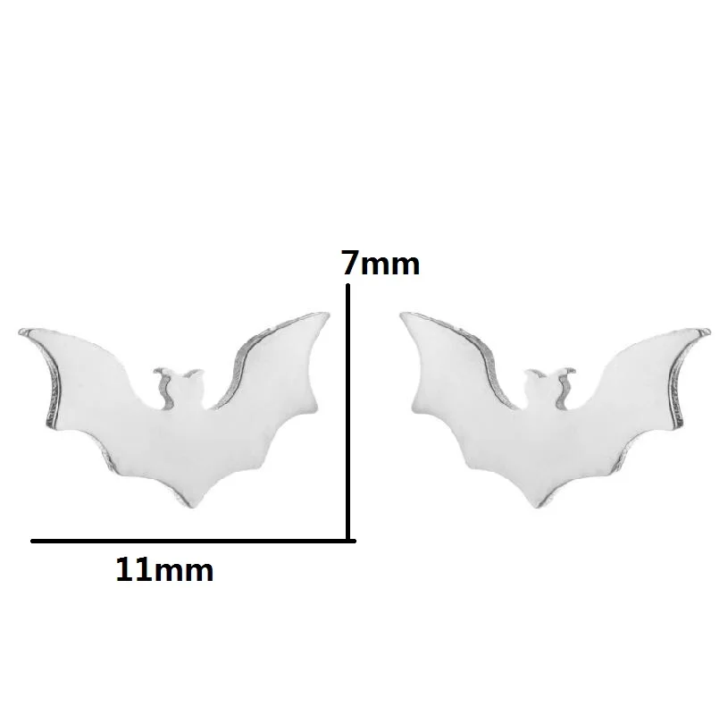 Halloween Pet Zubehör Stud Ohrringe Für Frauen Edelstahl Niedliche Fledermaus Geister Kürbis Party Geschenk Asymmetrische Lustige Ohrring – Detail 21