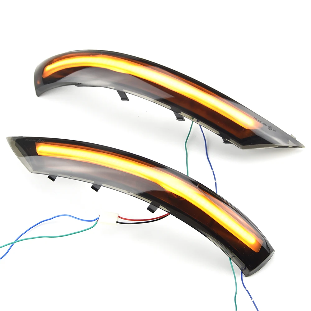 2Pcs LED Dynamic Indicator Turn Signal Light Blinker Mirror Lamp For VW Touareg I MK1 7L Facelift 2007 2008 2009 2010 2011