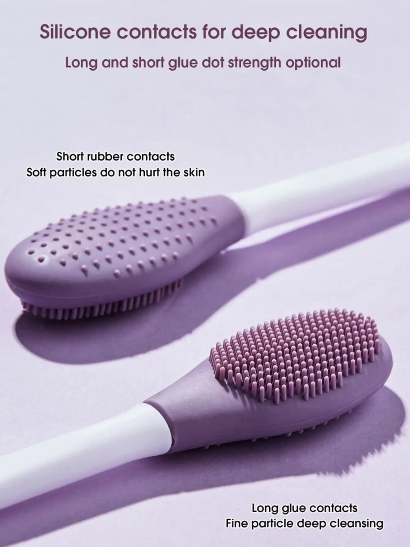 1Pc Double Head Silicone Mask Brush Facial Cleansing Brush Face Wash Massager Brush Mask Mud Scraper Beauty Face Skin Care Tools