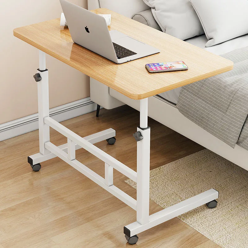 Simple Laptop Table Rotating and Moving Small Bedside Table Salon Table Handcart Stand Rolling Trolley Beauty Stand Moving Table