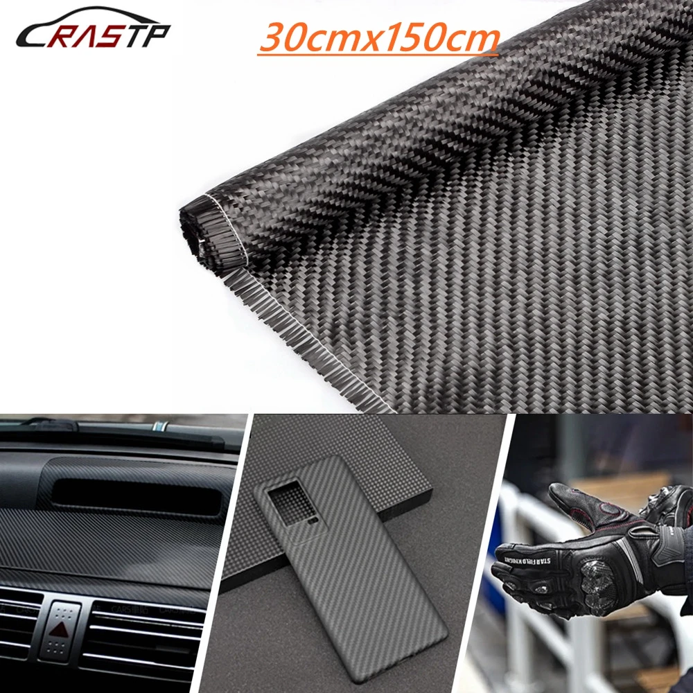 

RASTP-30cmx150cm Real Carbon Fiber Cloth 3K/220gsm 0.28mmThickness twill Honeycomb Hybrid Carbon Kevlar Fabric RS-BAG057