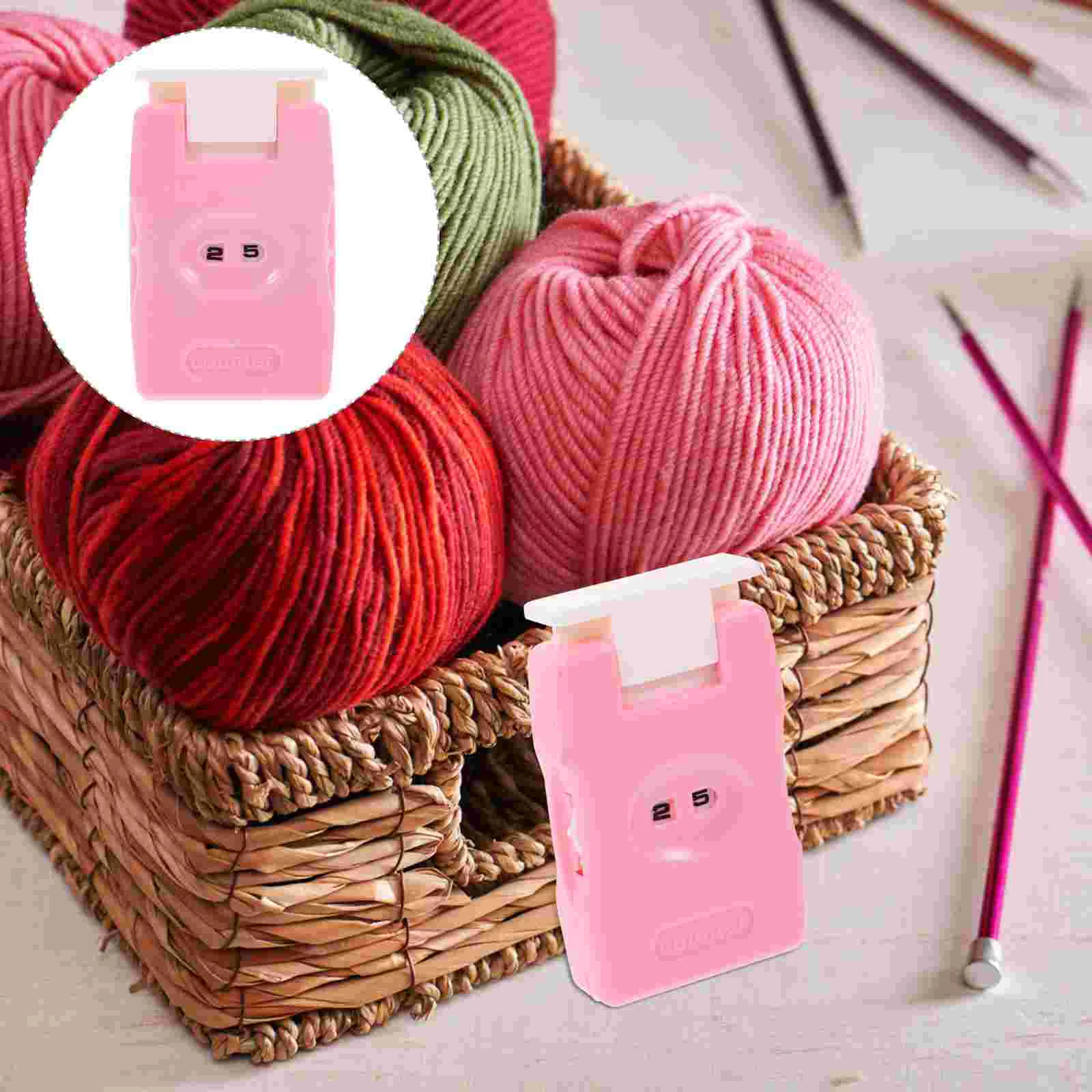 

for Home Travel Use Row Crocheting Counter Knitting Stitch Tools Manual The Button