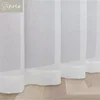Linen White Sheer Window Curtains for Living Room Bedroom Solid White Tulle High Quality Yarn Window Drape Decoration Custom 4