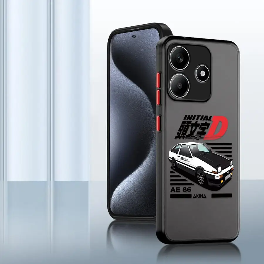 Anime-Inspired Initial D Design Back Phone Cover Case