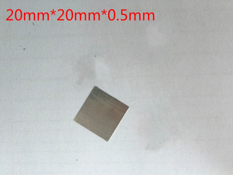 

Pure platinum tablet, platinum plate electrode, purity: 99.99%, specification: 20*20*0.5mm.